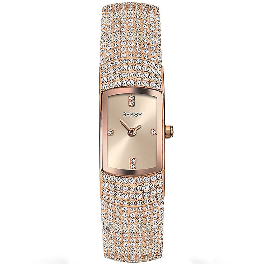 Sekonda Ladies Seksy Rose Gold Plated Quartz Watch 237437 